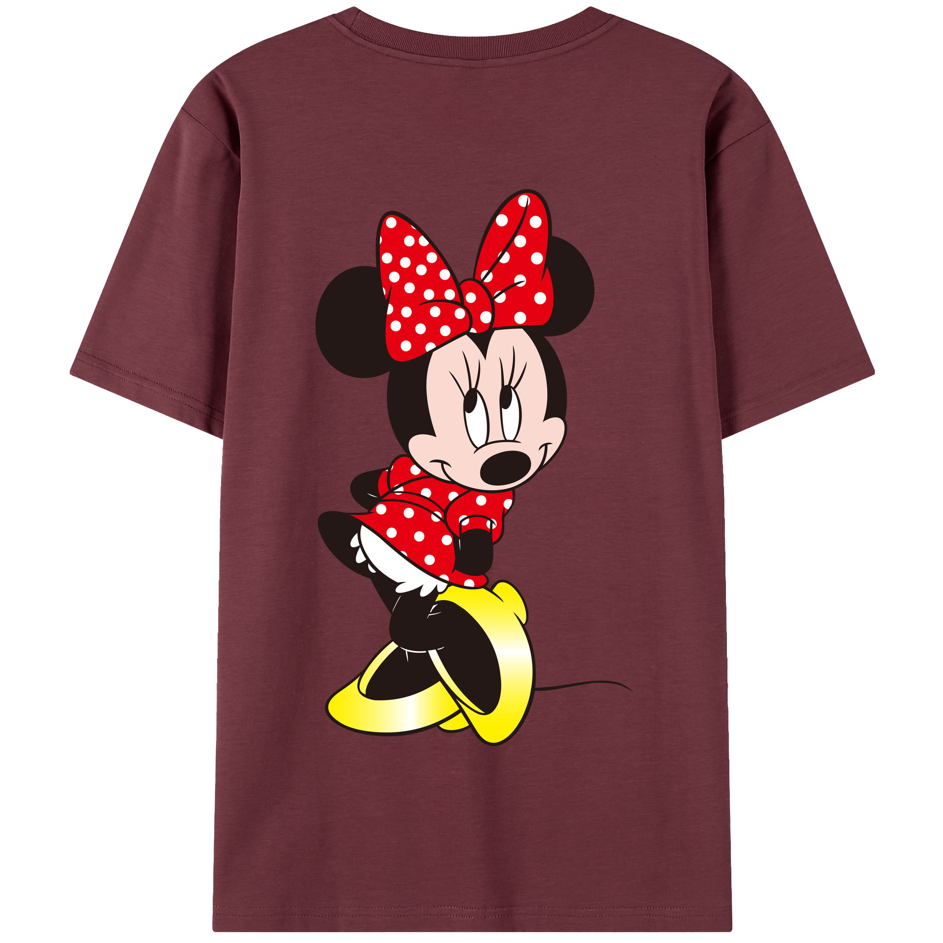 （画像用） ミッキーマウス Mickey Mouse 綿100％半袖Tシャツ（背面プリント）